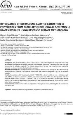 OPTIMIZATION OF ULTRASOUND-ASSISTED EXTRACTION OF POLYPHENOLS FROM ...