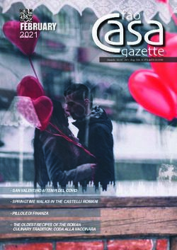 FEBRUARY 2021 - SAN VALENTINO AI TEMPI DEL COVID - SPRINGTIME WALKS IN THE CASTELLI ROMANI - FAO Staff Coop