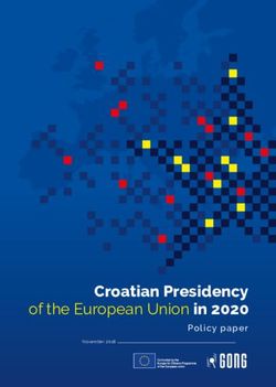 Croatian Presidency of the European Union in 2020 - Policy paper - Gong