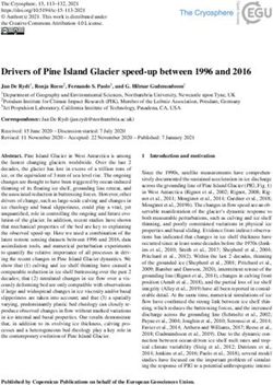 Drivers of Pine Island Glacier speed-up between 1996 and 2016 - The Cryosphere