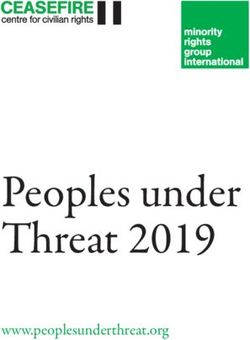 Peoples under Threat 2019 - www.peoplesunderthreat.org - Minority Rights Group