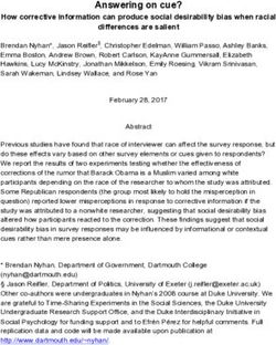 Answering on cue? - Sites at Dartmouth