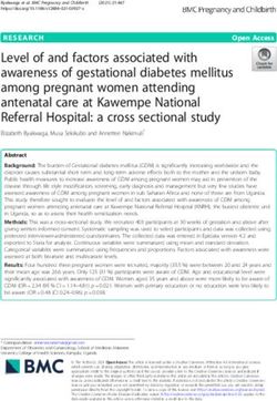 Level of and factors associated with awareness of gestational diabetes mellitus among pregnant women attending antenatal care at Kawempe National ...