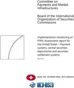 Committee on Payments and Market Infrastructures Board of the International Organization of Securities Commissions