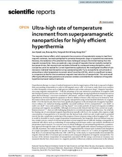 Ultra high rate of temperature increment from superparamagnetic nanoparticles for highly efficient hyperthermia - Nature