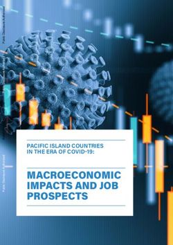 MACROECONOMIC IMPACTS AND JOB PROSPECTS - PACIFIC ISLAND COUNTRIES IN THE ERA OF COVID-19: World Bank ...