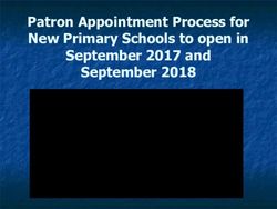 Patron Appointment Process for New Primary Schools to open in September 2017 and September 2018