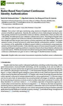 Radar-Based Non-Contact Continuous Identity Authentication - MDPI