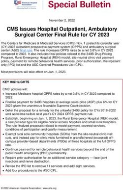 CMS Issues Hospital Outpatient, Ambulatory Surgical Center Final Rule ...