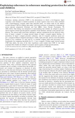 Explaining coherence in coherence masking protection for adults and ...