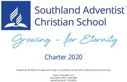 Charter 2020 - Southland Adventist Christian School