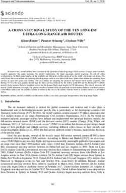 A CROSS SECTIONAL STUDY OF THE TEN LONGEST ULTRA-LONG-RANGE AIR ROUTES