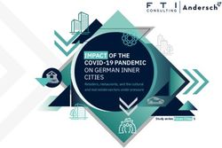IMPACT OF THE COVID-19 PANDEMIC ON GERMAN INNER CITIES - Retailers, restaurants, and the cultural and real estate sectors under pressure ...