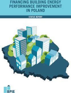 FINANCING BUILDING ENERGY PERFORMANCE IMPROVEMENT IN POLAND - STATUS REPORT