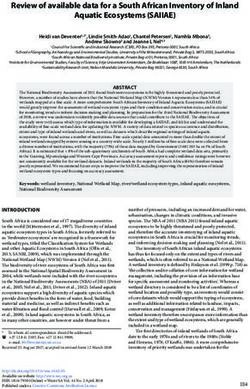 Review of available data for a South African Inventory of Inland Aquatic Ecosystems (SAIIAE) - (SciELO) SA