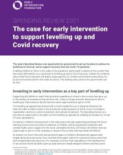The case for early intervention to support levelling up and Covid recovery