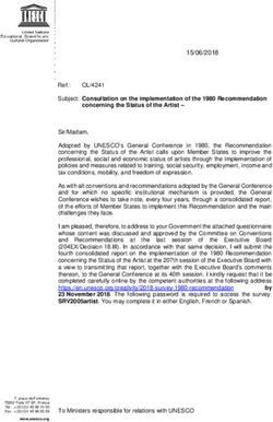 Subject: Consultation on the implementation of the 1980 Recommendation - unesco