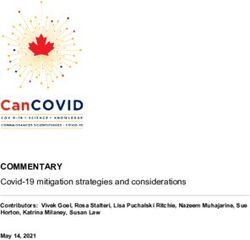 COMMENTARY Covid-19 mitigation strategies and considerations - Contributors: Vivek Goel, Rosa Stalteri, Lisa Puchalski Ritchie, Nazeem Muhajarine ...
