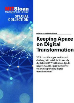 Keeping Apace on Digital Transformation - MIT ILP