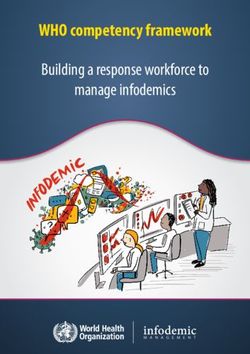 WHO competency framework - Building a response workforce to manage infodemics - WHO | World Health Organization