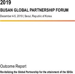 2019 BUSAN GLOBAL PARTNERSHIP FORUM - Outcome Report