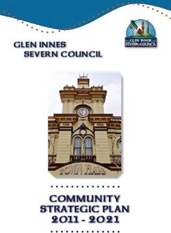 COMMUNITY STRATEGIC PLAN 2011 2021 - GLEN INNES SEVERN COUNCIL - GLEN INNES SEVERN ...