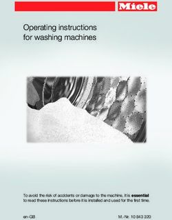 Operating instructions for washing machines - To avoid the risk of accidents or damage to the machine, it is essential to read these instructions ...