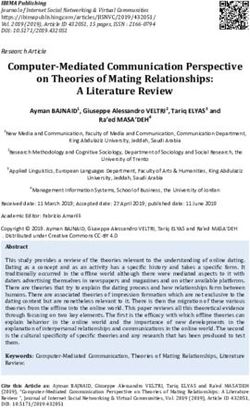 Computer-Mediated Communication Perspective on Theories of Mating Relationships: A Literature Review