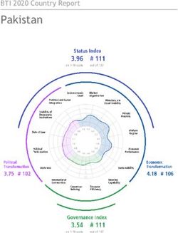 Pakistan BTI 2020 Country Report - Bertelsmann Transformation Index