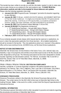 Registration Information 2021-2022 - Albertville High School