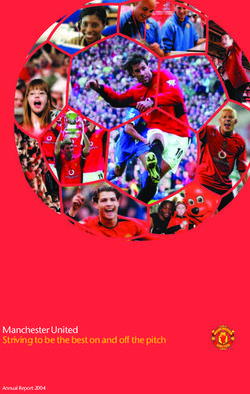 Manchester United Striving to be the best on and off the pitch