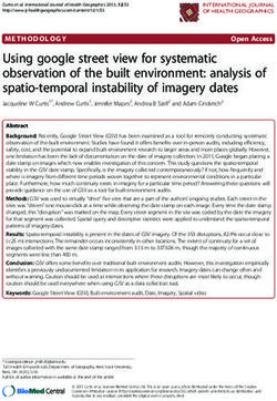 Using google street view for systematic observation of the built environment: analysis of spatio-temporal instability of imagery dates