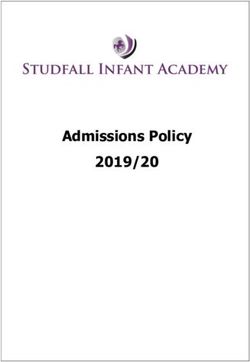 Admissions Policy 2019/20 - Studfall Infant Academy