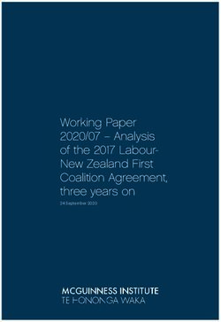 Working Paper 2020/07 - Analysis of the 2017 Labour- New Zealand First Coalition Agreement, three years on - 24 September 2020