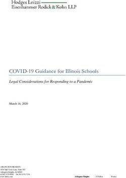 COVID-19 Guidance for Illinois Schools - Legal Considerations for Responding to a Pandemic March 16, 2020 - Hodges, Loizzi ...