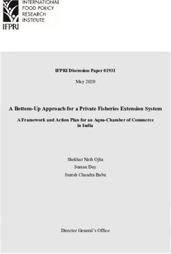 A Bottom-Up Approach for a Private Fisheries Extension System - IFPRI Discussion Paper 01931 A Framework and Action Plan for an Aqua-Chamber of ...