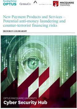 New Payment Products and Services - Potential anti-money laundering and counter-terrorist financing risks - DR DORON GOLDBARSHT - Macquarie University