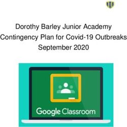 Dorothy Barley Junior Academy Contingency Plan for Covid-19 Outbreaks September 2020 - Dorothy Barley ...