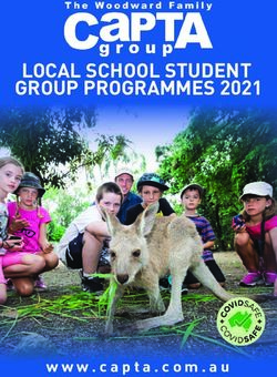 LOCAL SCHOOL STUDENT GROUP PROGRAMMES 2021 - Capta Group