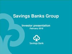 Savings Banks Group Investor presentation - February 2018