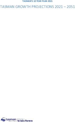 TASMAN GROWTH PROJECTIONS 2021 2051 - TASMAN'S 10 YEAR PLAN 2021