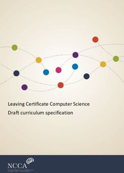 Leaving Certificate Computer Science Draft curriculum specification - 1 Enter Title Here - NCCA