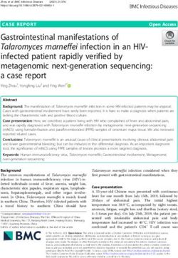 Gastrointestinal manifestations of Talaromyces marneffei infection in an HIV-infected patient rapidly verified by metagenomic next-generation ...