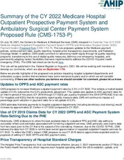 Summary Of The CY 2022 Medicare Hospital Outpatient Prospective Payment ...