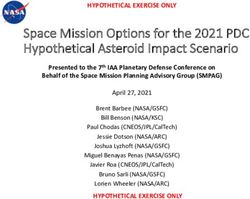 Space Mission Options for the 2021 PDC Hypothetical Asteroid Impact ...