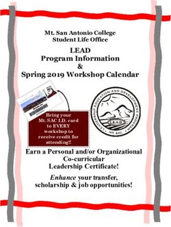 LEAD Program Information & Spring 2019 Workshop Calendar - Mt. SAC