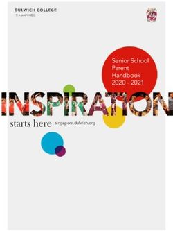 Senior School Parent Handbook 2020 2021 - starts here singapore.dulwich.org