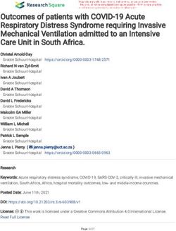 Outcomes of patients with COVID-19 Acute Respiratory Distress Syndrome requiring Invasive Mechanical Ventilation admitted to an Intensive Care ...