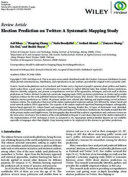 Review Article Election Prediction on Twitter: A Systematic Mapping Study - Hindawi.com