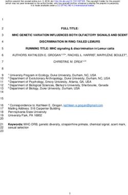 Mhc genetic variation influences both olfactory signals - bioRxiv